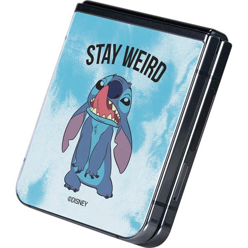 Disney Lilo and Stitch Stay Weird Galaxy Z Flip5 5G Skin